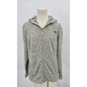 The North Face Women's Osito Full Zip Hoodie in Medium Grey Heather